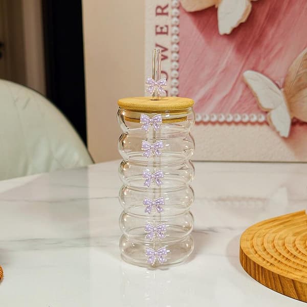 Fluga Plast Sugrör Kopp e Glas Kopp Tumbler Burk Formad Vatten A3