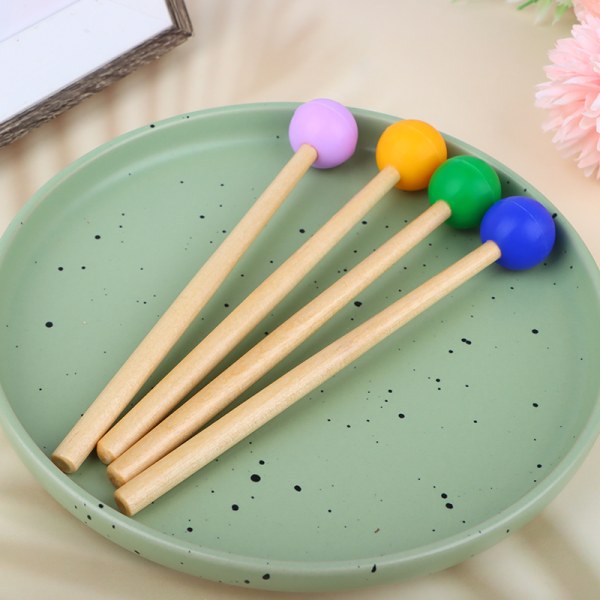 1pari 18 cm pitkät Marimba vasarat Xylophone Mallet Percussi Green