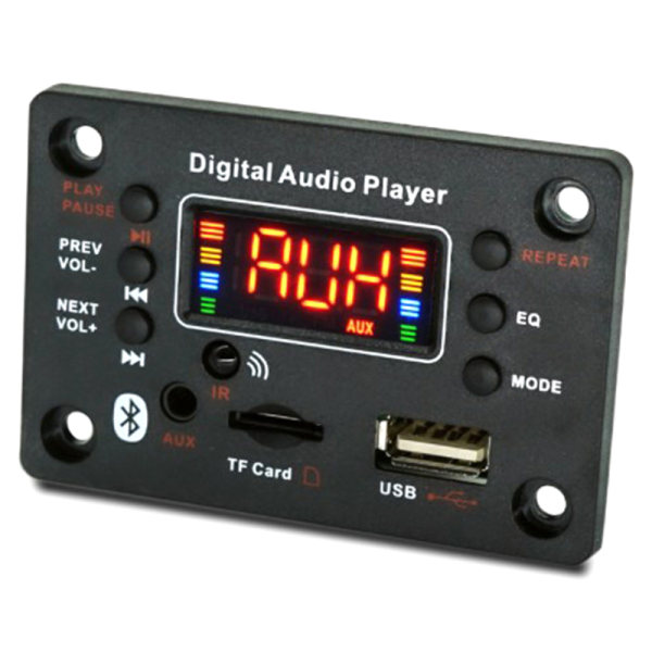 12V trådlös Bluetooth 5.0 MP3 WMA-dekoderkort Bil eller USB TF F