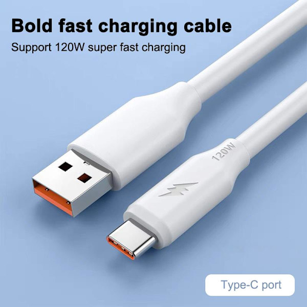 Nylon Type C USB-kabel 240W Superrask lading USB C Telefonlader C2