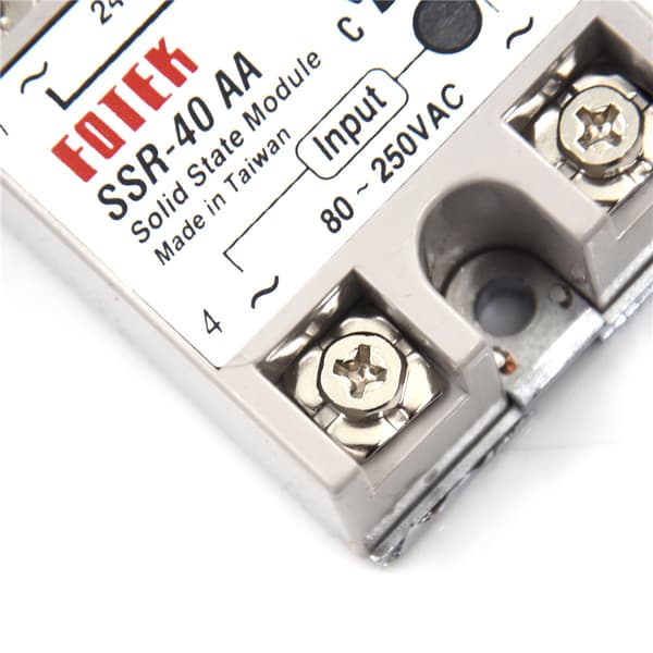 solid state relé SSR-40AA-H 40A faktisk 80-250V AC TIL 90-480V