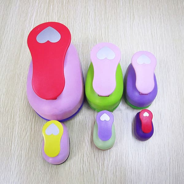 DIY Heart Shape EVA Foam Punch Paper Punch Håndlaget Puncher Rou 9mm