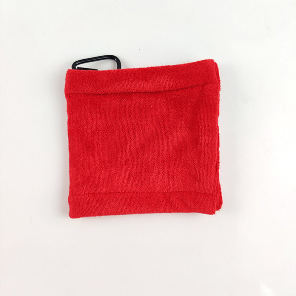 1 stk golfhåndkle mikrofiber golf våt og tørr bruk for golfere med H Red