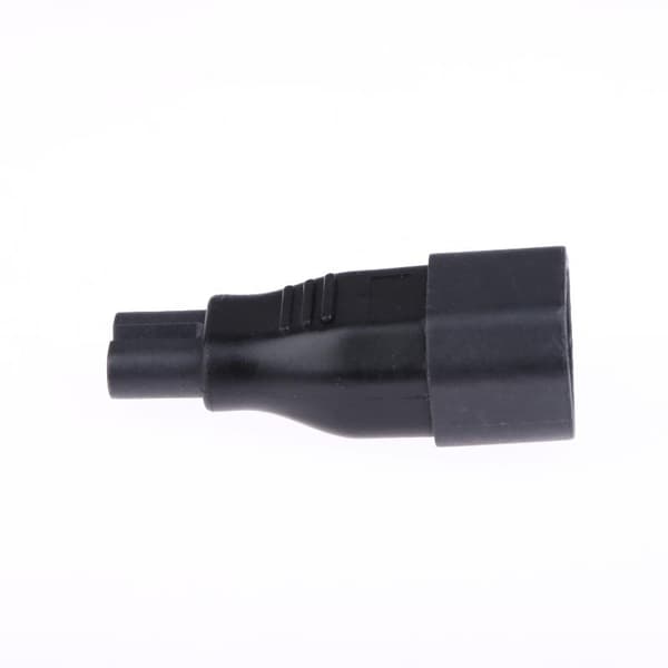 2 stk IEC320 C14 til C7-adapter 3 til 2-pinners AC-omformer strømplugg