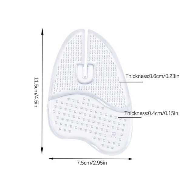 1 Par Flip Flops Sandaler Puder Pad Tå Forfod Indsætter Sko