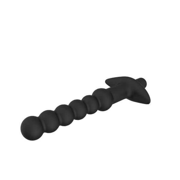 Silikon Analplugg Prostatamassasje Vibrator Rumpeplugger 6 Perler A2