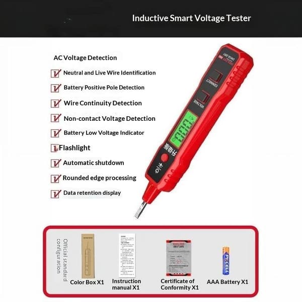 1 stk R2897 Elektrisk penn intelligent spenningsmåling multifunksjon A2