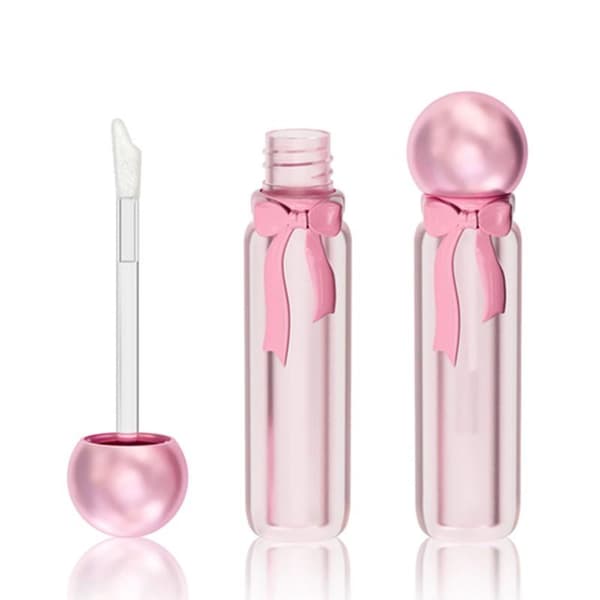 1 st 6 ml transparenta läppglansrör i plast Liten kapacitet läpp
