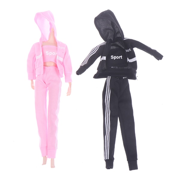 3 Stk/sæt Mode Sportstøj Til 1/6 30cm Dukker Outfit Accessori Pink