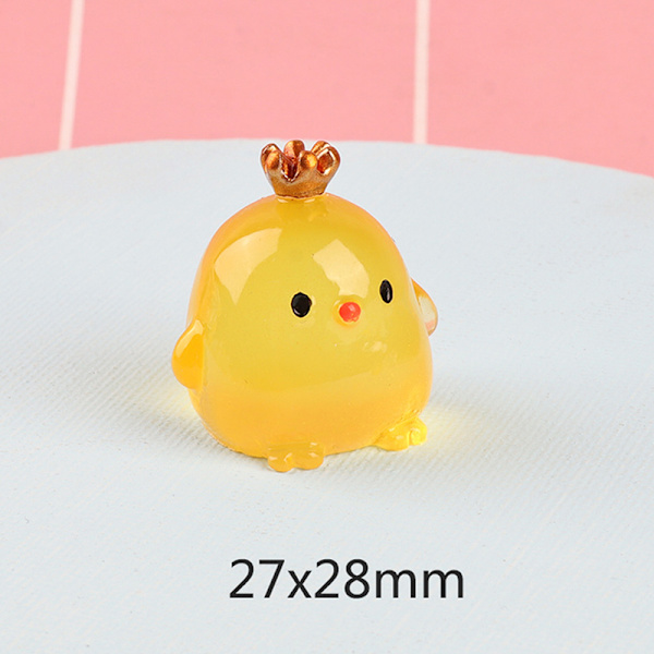 Ny nattlampa stereo crown chicken handgjord diy nattlampa d Light yellow