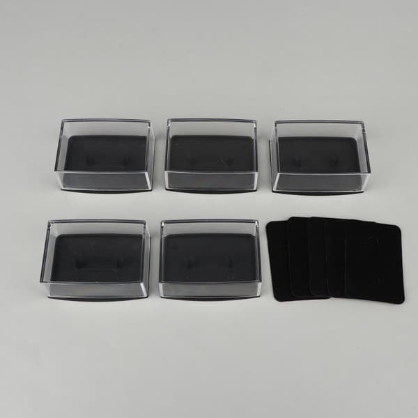 5/10 st Manschettknappar Box Transparent Smyckesdisplay Flerpack 5PCS