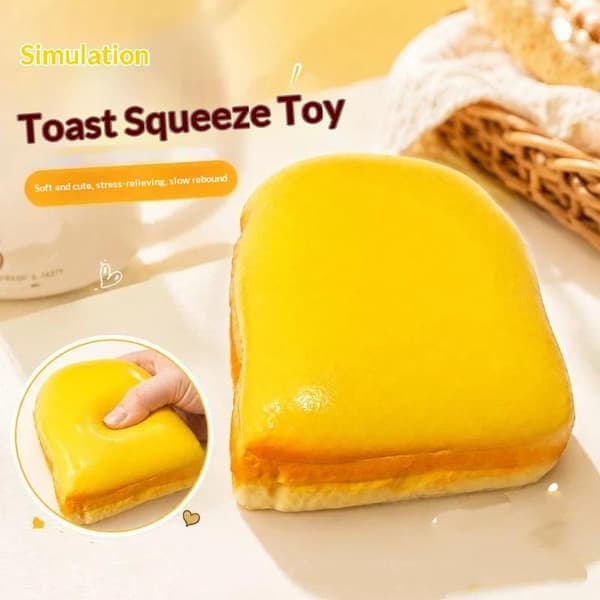 Naturtro Toast Langsom Stigning Fidget Gadget Blød Elastisk A2