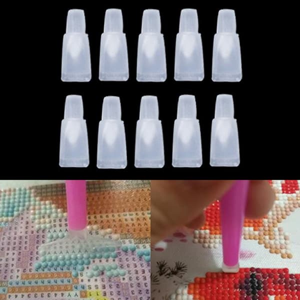 5D Diamond Painting Erstatning Point Drill Penner Tips Hoder DIY 6