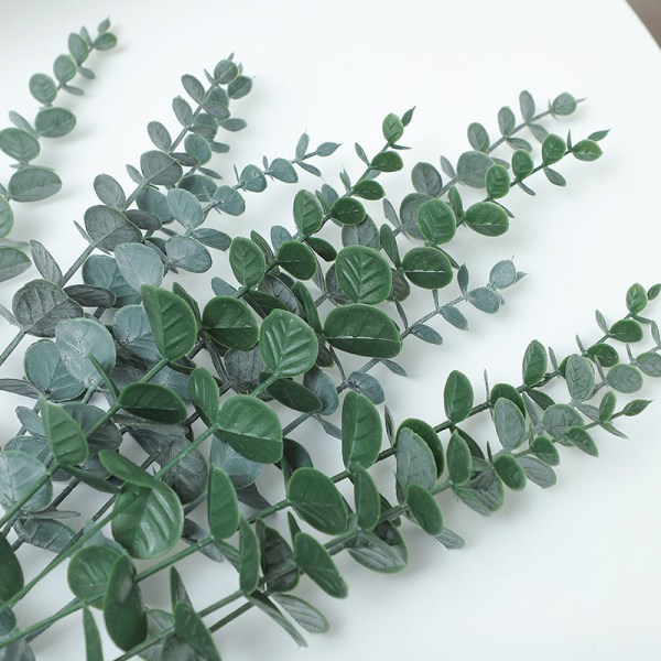 Kunstige eukalyptusblade grønne grene A3