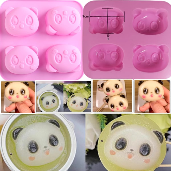 Panda Silikone Chokolade Form Kage Isbakke Jelly Candy Cookie