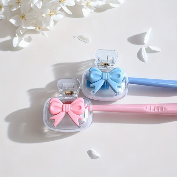 1/2 st e Cherry Bow Design Tandborstförvaring Skyddar Tandborsten 02