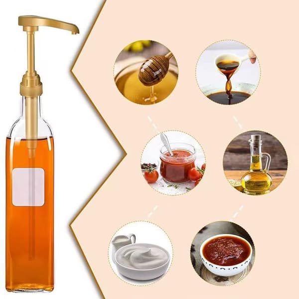 6 st sirapspump kaffesirapspump dispenser guldsirapspump topp A 1pcs