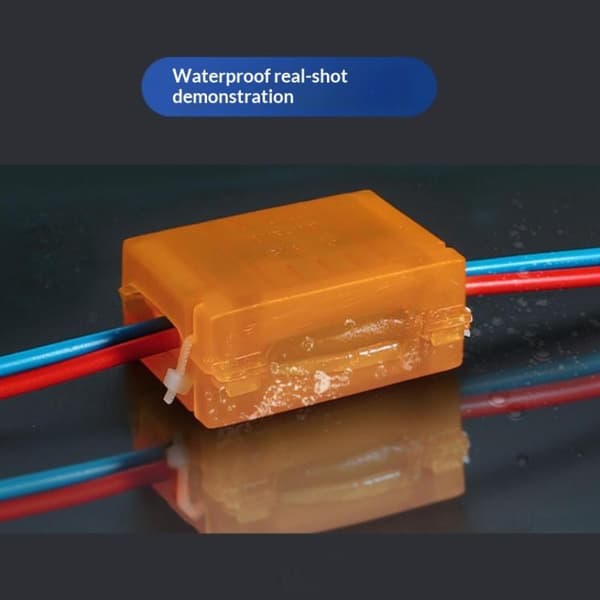 1 sæt udendørs IPX8 Mini Gel Ledningsforbinder Koblingsboks Vandtæt A3