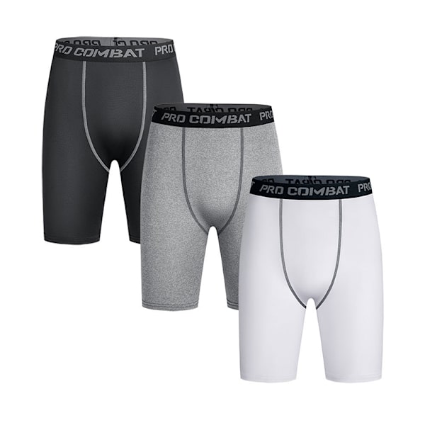 Sports fitness housut miesten juoksuurheilu tiukka resori quick-d gray L