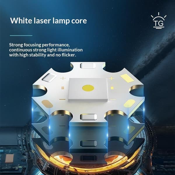 Super Bright LED Aluminiumlegering Lommelygte Genopladelig Lygte O A