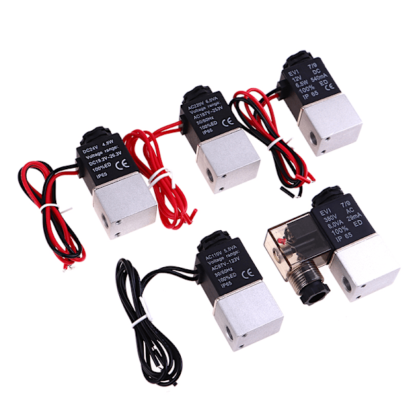 12V 24V 110V 220V 380V Magnetventil 1/8" 2-vejs direktevirkende AC 220V