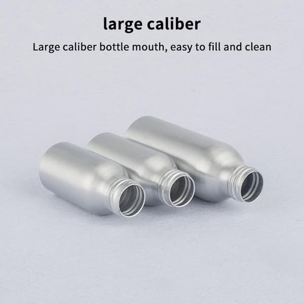 40-200 ml Aluminium Pumpflaska Tom Påfyllningsbar Behållare Rese 150ml