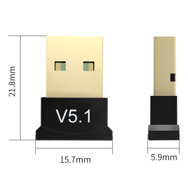 Højkvalitets USB 5.1 Bluetooth-adapter Bluetooth-kompatibel Ada