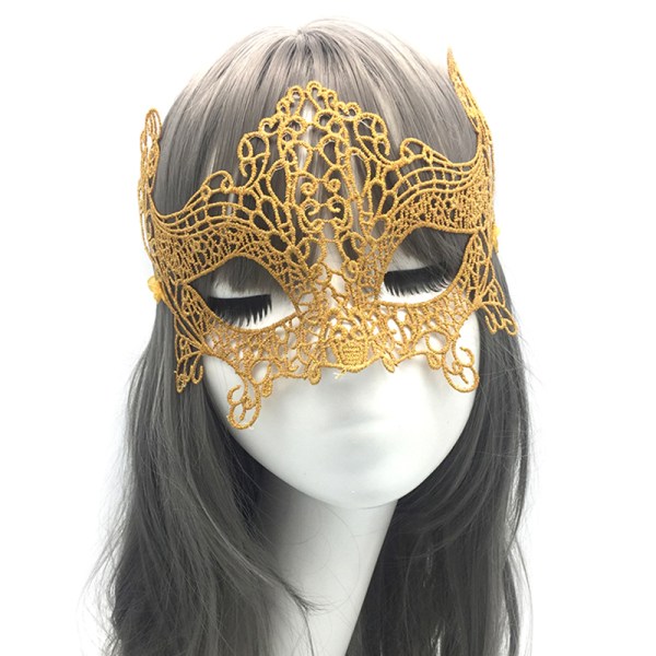 Kulta ja hopea pitsi ja timantti naamio Eye Mask Masquerade Femal A3