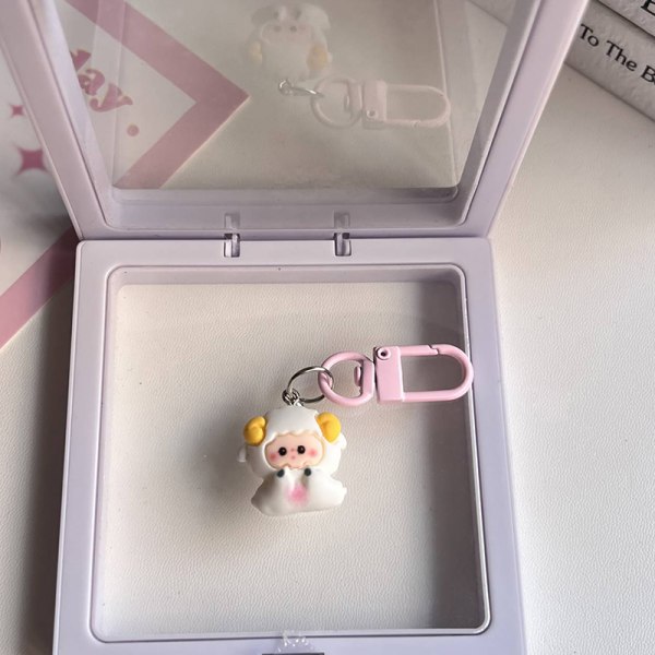 Kawaii Cartoon Little Sheep Keychain e Bag Pendant Keyring Coup A1