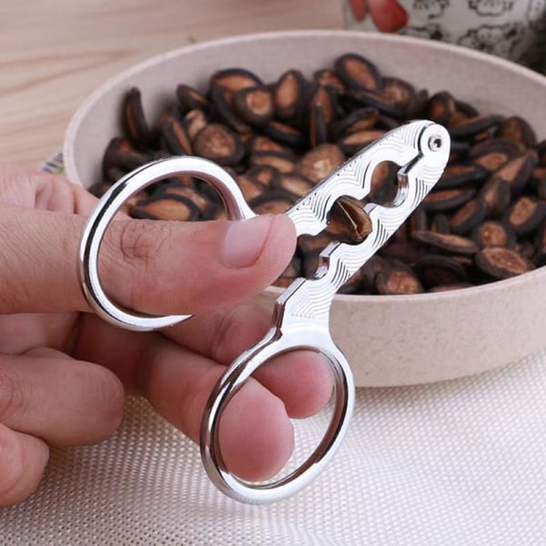 Melon Plier Sax Nöt Cracker Rostfritt stål Valnöt Pine Sh