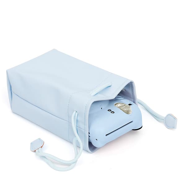 PU Läder Färgkamera Case Portabel Universal Vattenpr Blue
