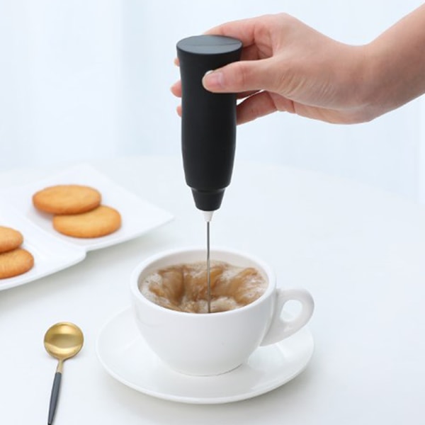 Elektrisk mjölkskummare Portable Blender Handheld Mini Drink Foam Black