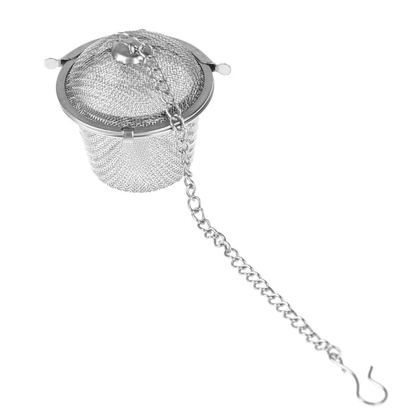 Rostfritt stål Mesh Infuser Återanvändbar tesil tekanna blad