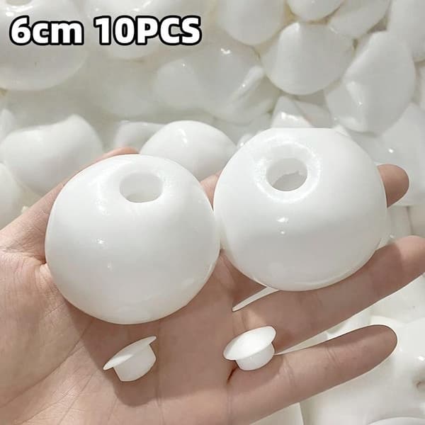 4/5/6CM Tom Vannball Hud Stresslindrende Håndlaget Tom A4