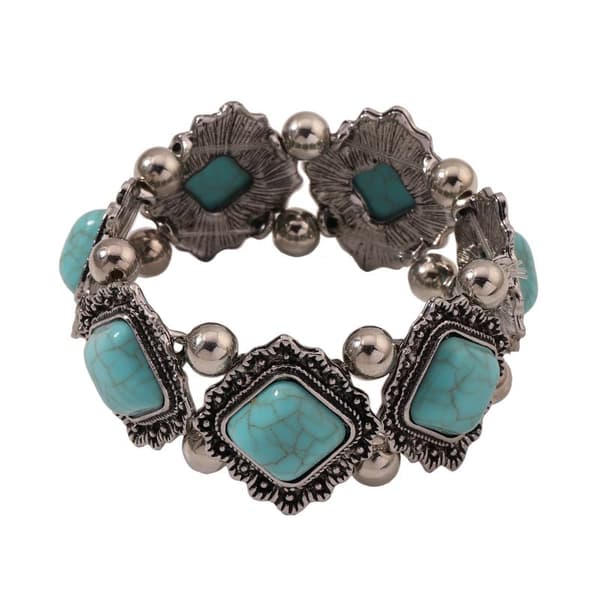 Ny mote Boho turkis øredobber armbånd for kvinner Ear Studs