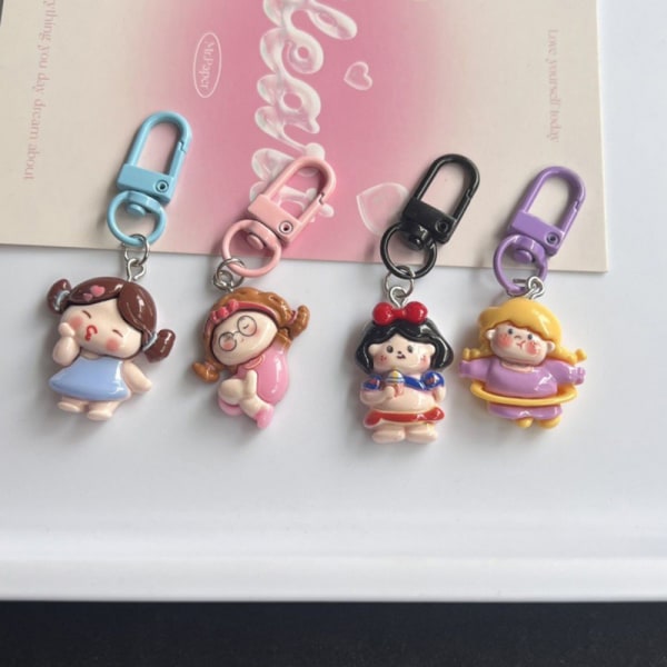 e Girls Pendant Keychain Girl Students Funny Phone Key Chain Je 01