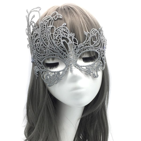 Kulta ja hopea pitsi ja timantti naamio Eye Mask Masquerade Femal A1