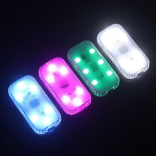 LED Touch Lys Trådløs Bil Interiør Belysning Auto Læselampe White