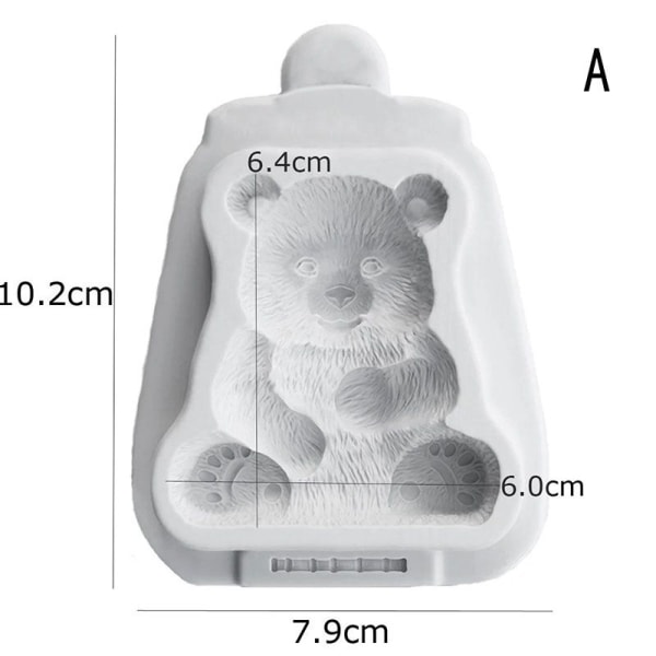 Bambu Panda Form Form Dekoration Fondant Cake Chocol A
