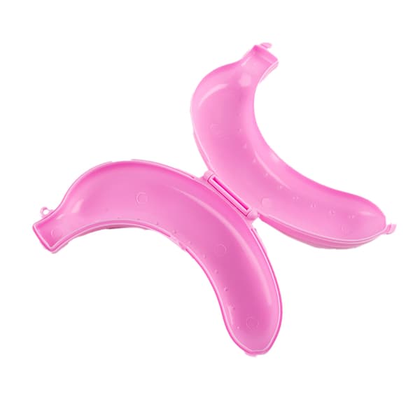e Banana Case Protector Box Container Trip Outdoor Lunch Fruit Yellow