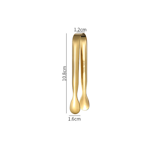 Kjøkken BBQ Tang Multiple Styles Cake Clip Rustfritt stål St Gold