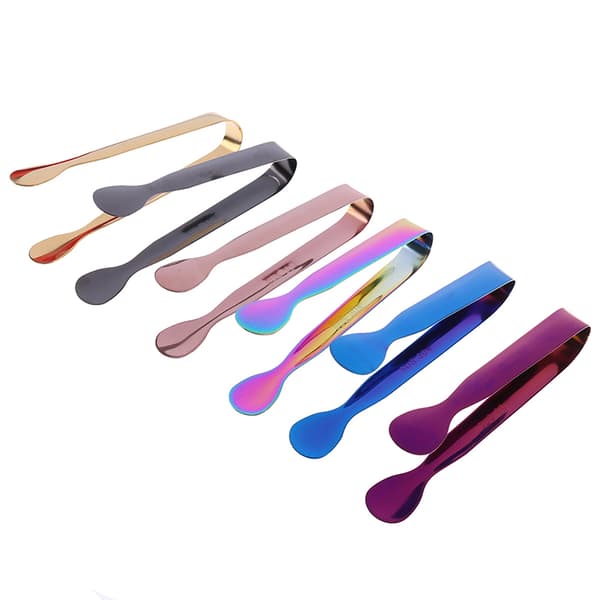 11 cm Tong rustfrit stål Clip Brød Ice Clamp Ice Tong Bar K Multicolor