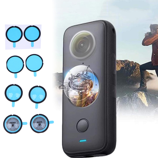 1 set linsskydd för Insta360 One X2/X3 Sticky Lens Guards A x2
