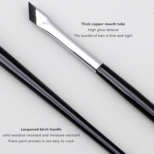 Oppgrader Blade Eyeliner Brush Ultra Thin Fine Angle Flat Eyebrow A