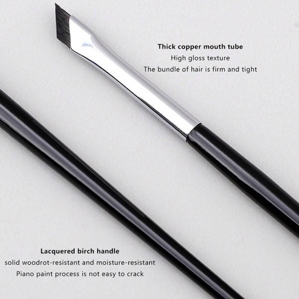 Upgrade Blade Eyeliner Brush Ultra Thin, hienokulmainen litteä kulmakarva A