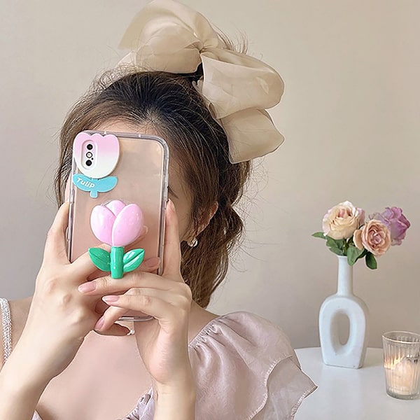 High Ponytail Hair Grip Clip Chiffon Bow Banana Clip Nainen Cli A2