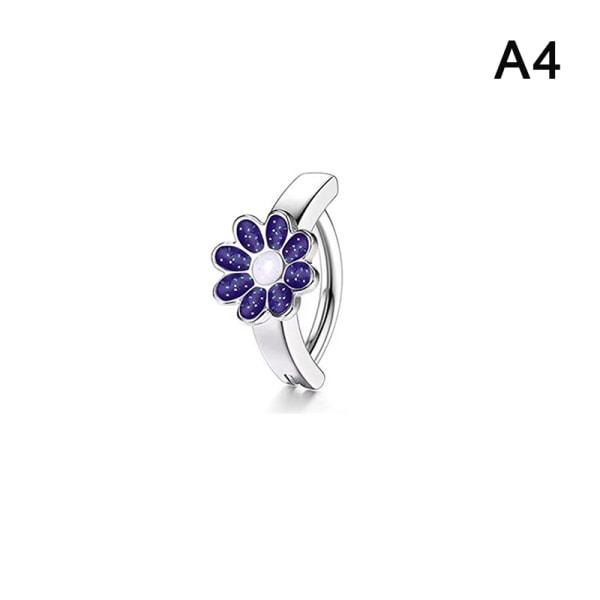 Blomst sommerfugl hjerte form navle ring Rhinestones Nave A4