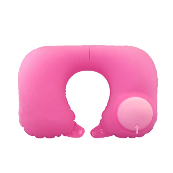 Rejsepuder Oppustelige Super Light Portable Nakkepude U-Sh pink
