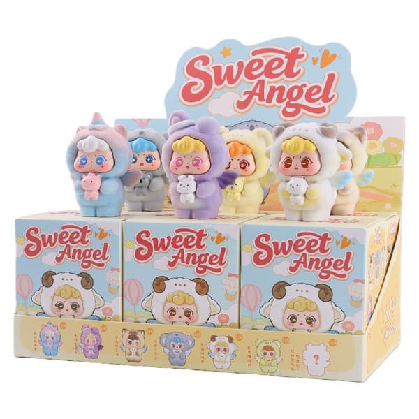 Sweet Anegl Series Mini Fluffy Animal Blind Box e Action Figur 1 Box Random
