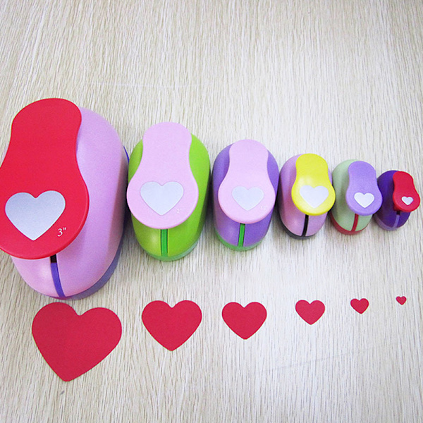 DIY Heart Shape EVA Foam Punch Paper Punch Handgjord Puncher Rou 25mm
